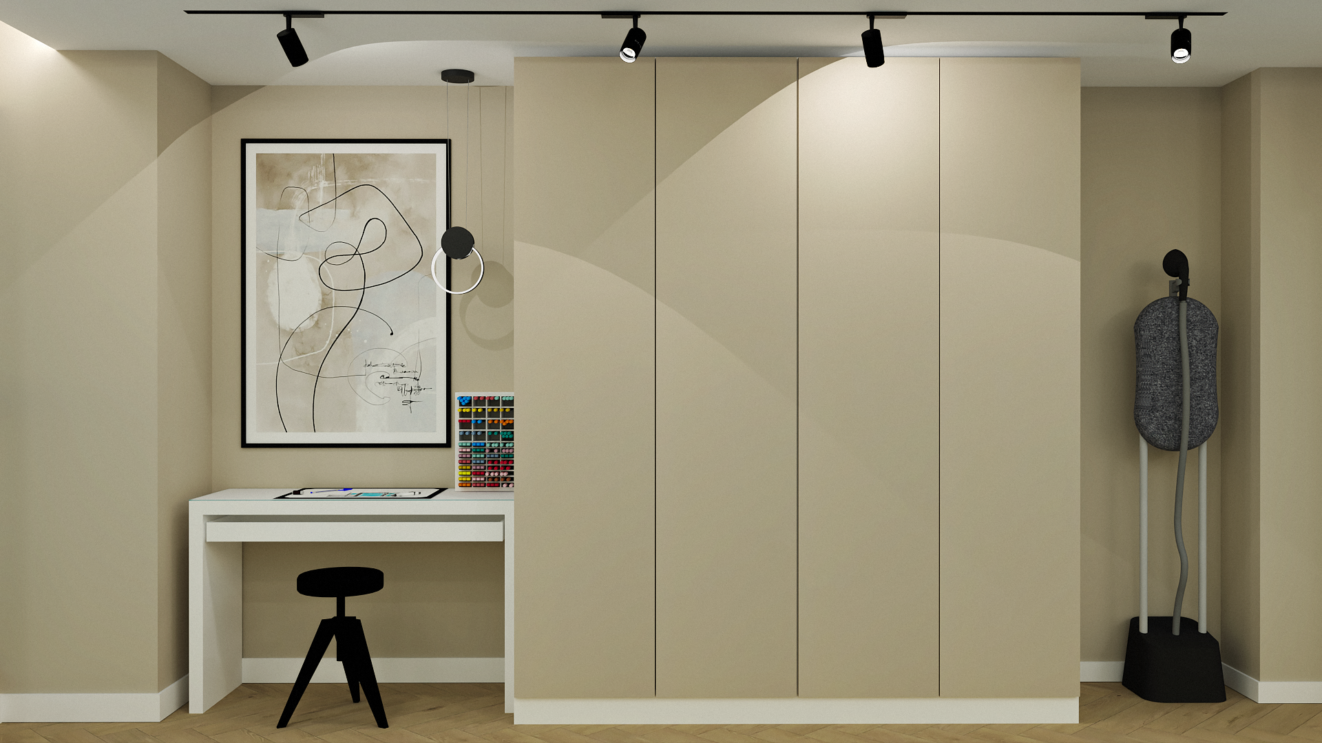 Mieszkanie 55 m² — Garderoba / biuro, zdjęcie 2